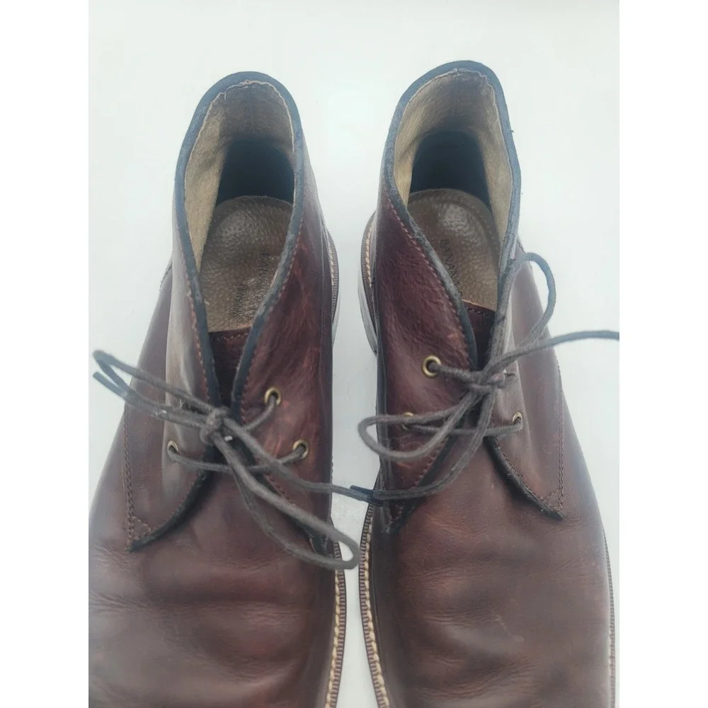 Banana Republic Leather Chukka Boots Mens 10.5 Brown Lace Up Ankle Boots